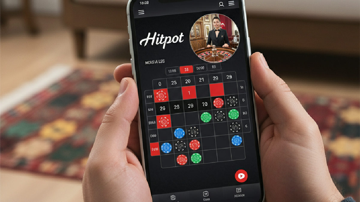 Hitpot canlı rulet keyfini 2026'da mobil cihaz üzerinden yaşayın.